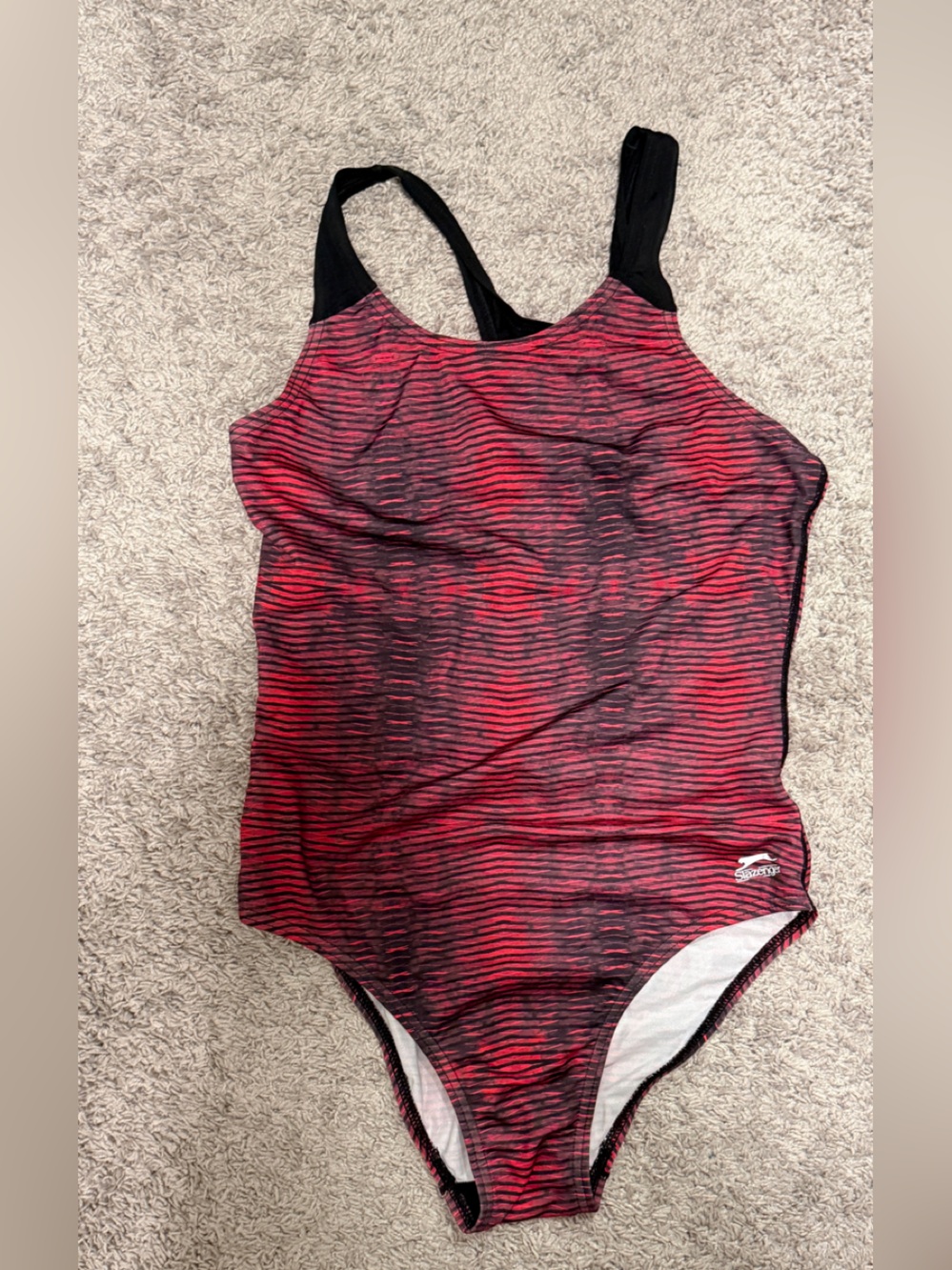 Slazenger Red and Black Striped Mini Skirt